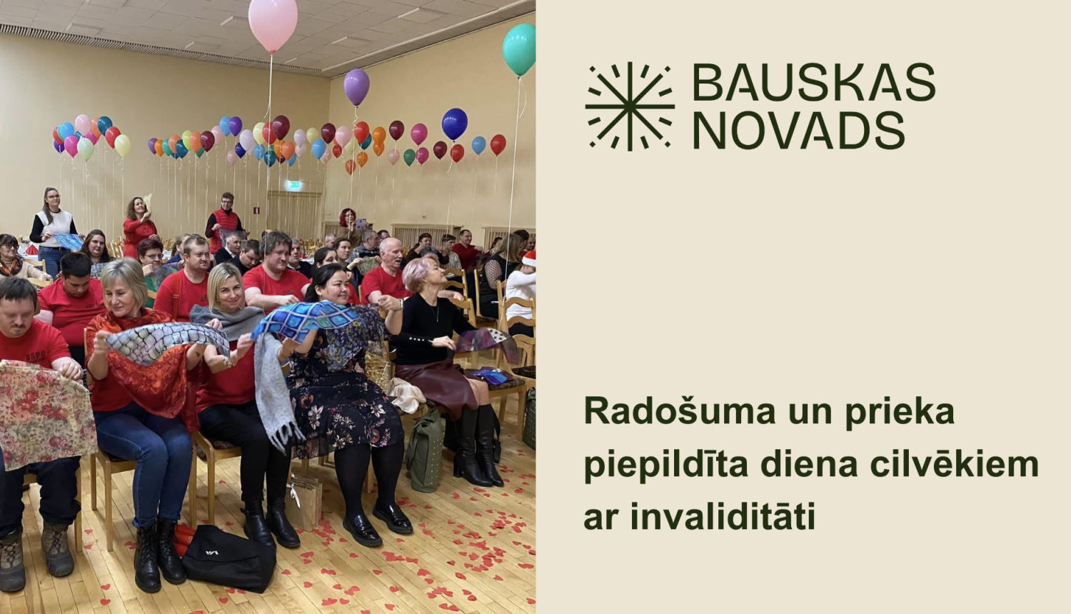 Sociālā dienesta rīkots pasākums cilvēkiem ar invaliditāti