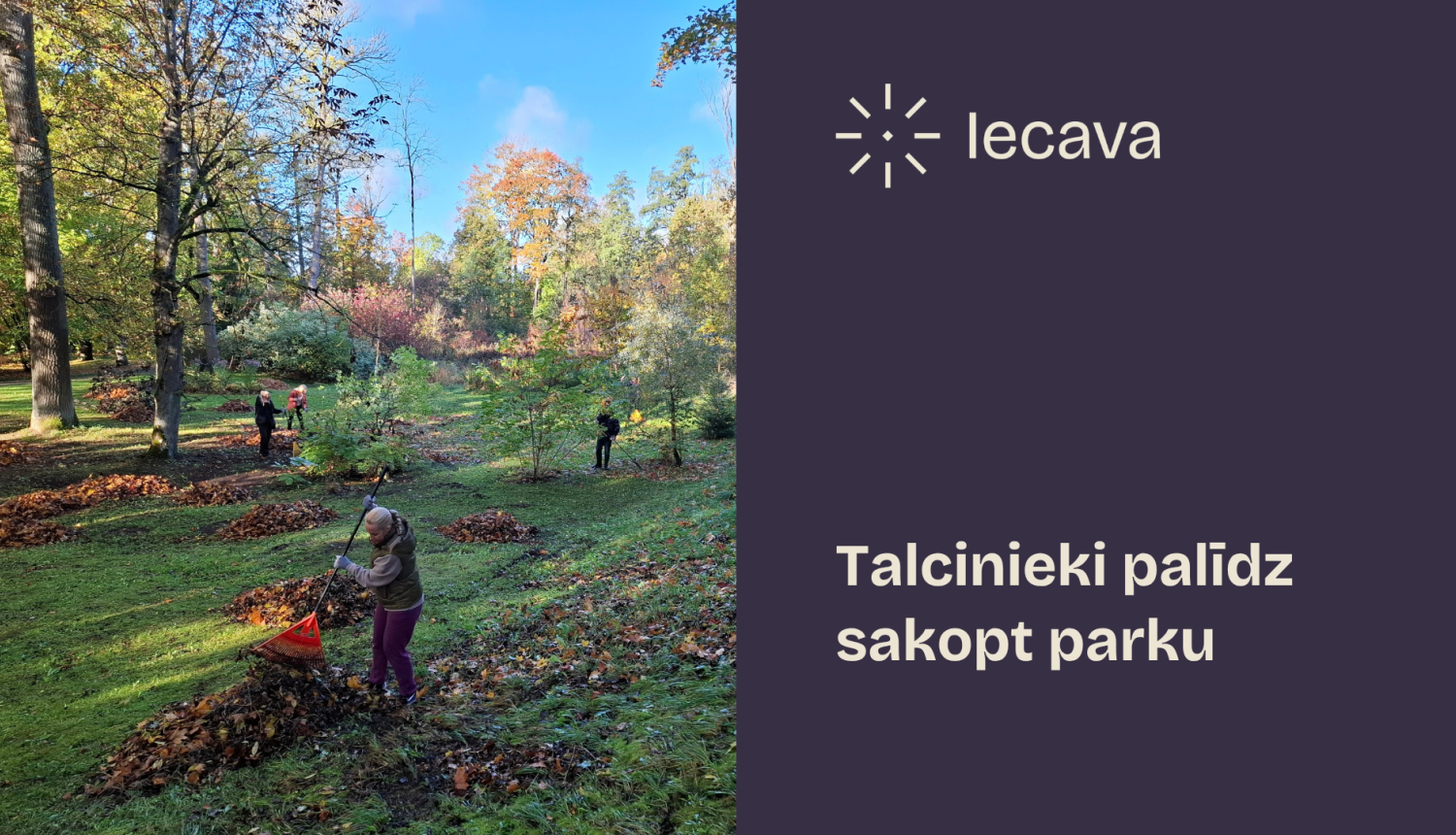 Talka Iecavas parkā 09-10-2026