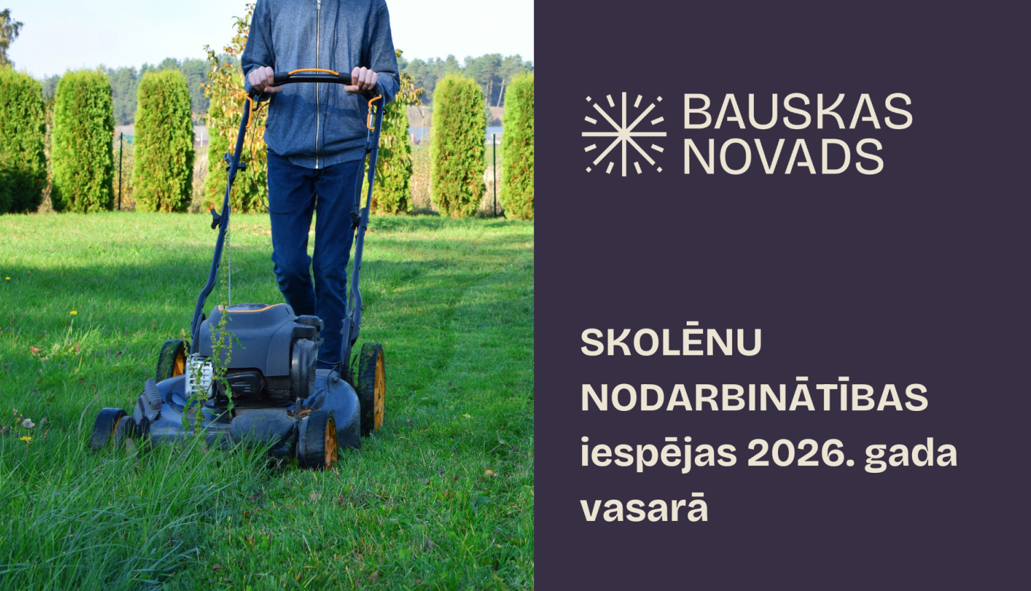 Skolēnu nodarbinātības iespējas 2026.gada vasarā