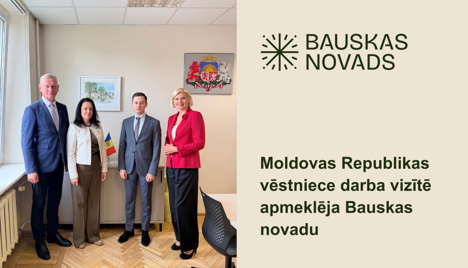 Moldovas Republikas vēstniece darba vizītē apmeklēja Bauskas novadu