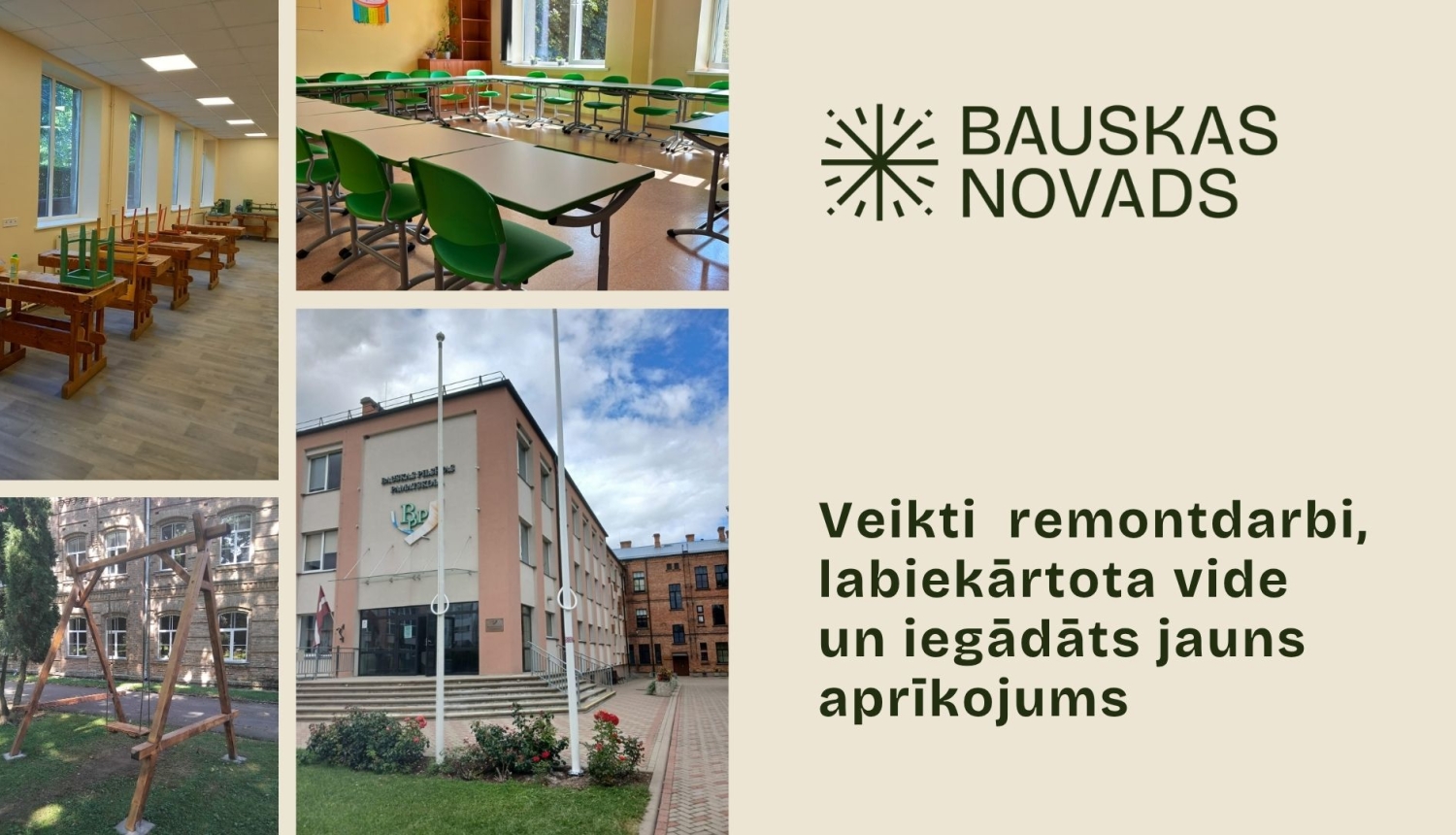 Vasaras uzlabojumi skolās
