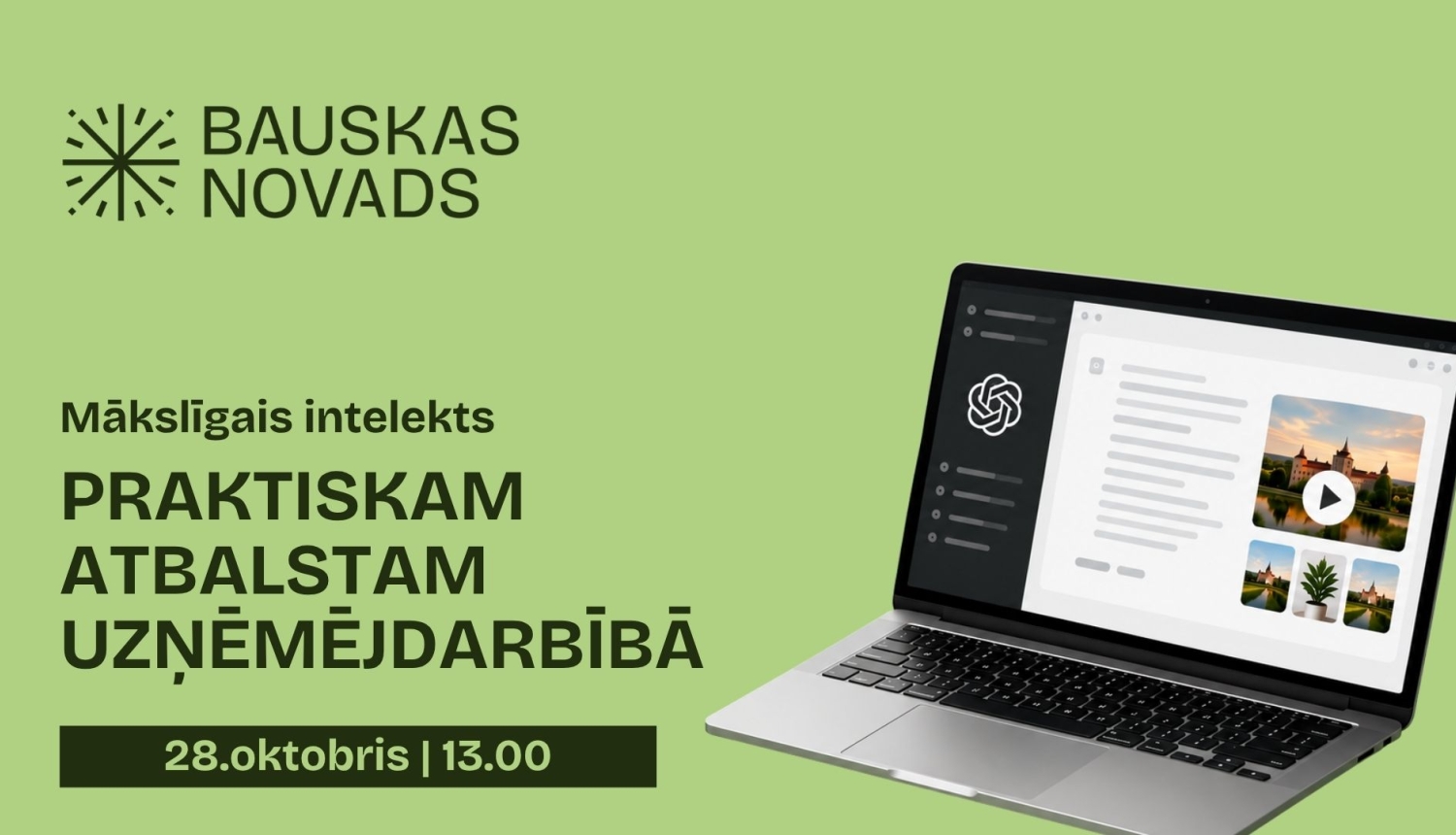 Meistarklase par MI rīku izmantošanu