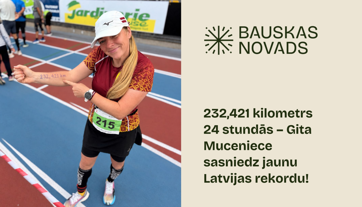 232,421 kilometrs 24 stundās – Gita Muceniece sasniedz jaunu Latvijas rekordu!