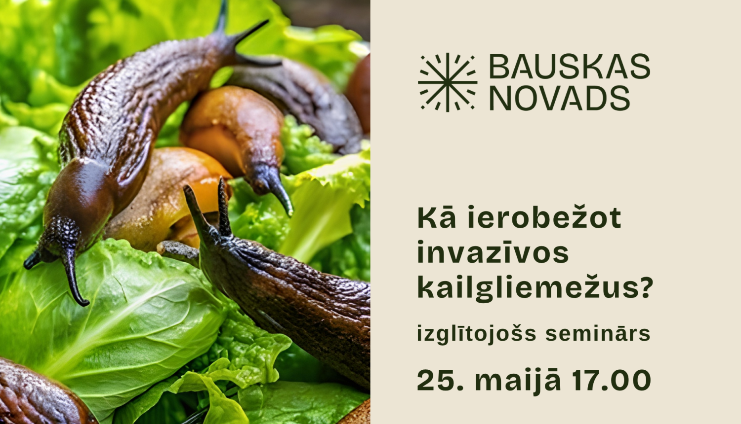 Izglītojošs seminārs par kailgliemežiem