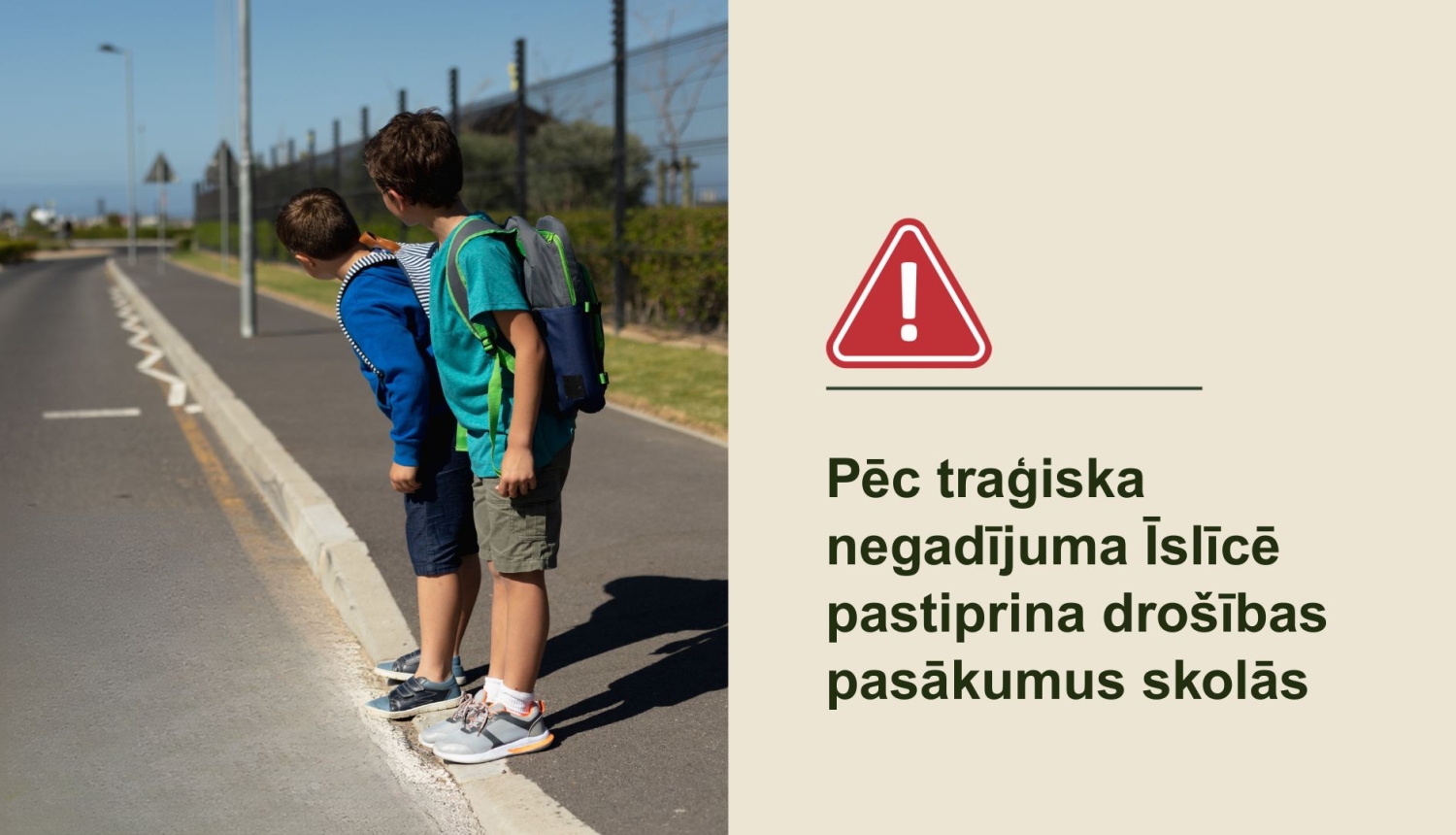 Pastiprina drošības pasākumus skolās