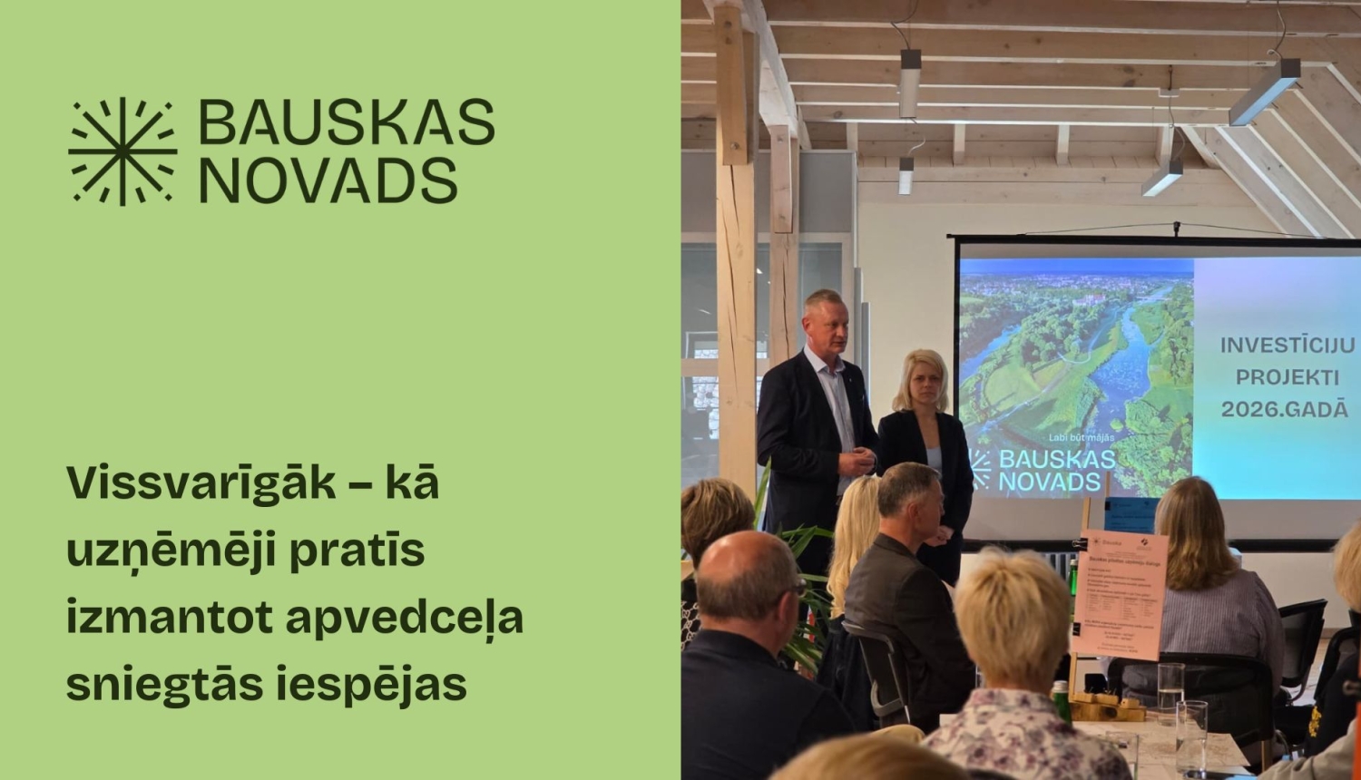 Ieskats Bauskas pilsētas uzņēmēju dialogā