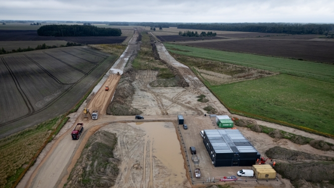 Materiālu piegāde Rail Baltica BP6.