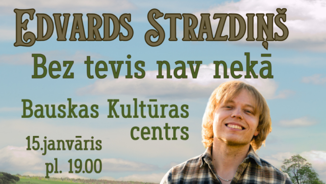 Edvarda Strazdiņa koncerta afiša