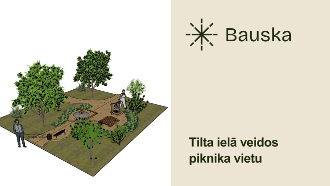 Tilta ielā veidos piknika vietu