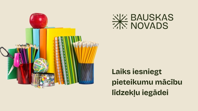 Laiks iesniegt pieteikumu mācību līdzekļu iegādei