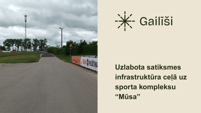Pabeigti Mūsas trases ceļa seguma atjaunošanas darbi