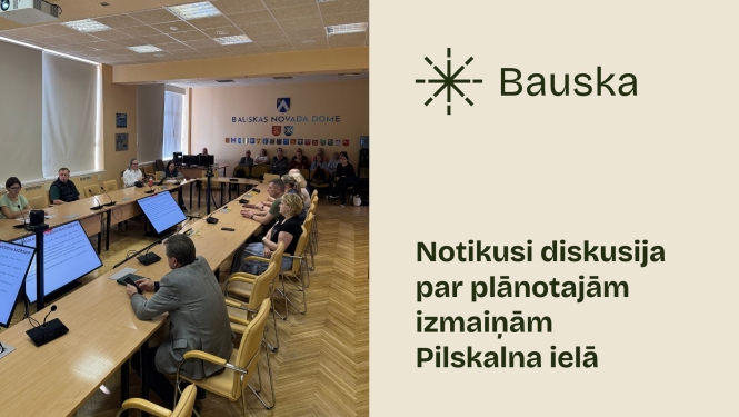 Aizvadīta iedzīvotāju diskusija par plānotajām satiksmes organizācijas izmaiņām Pilskalna ielā