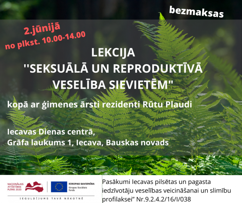 Lekcija "Seksuālā un reproduktīvā veselība sievietēm" 