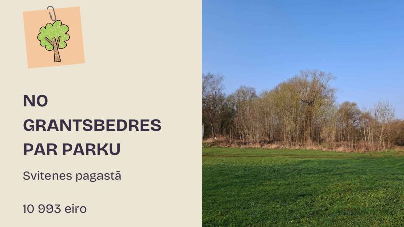 No grantsbedres par parku Svitenē