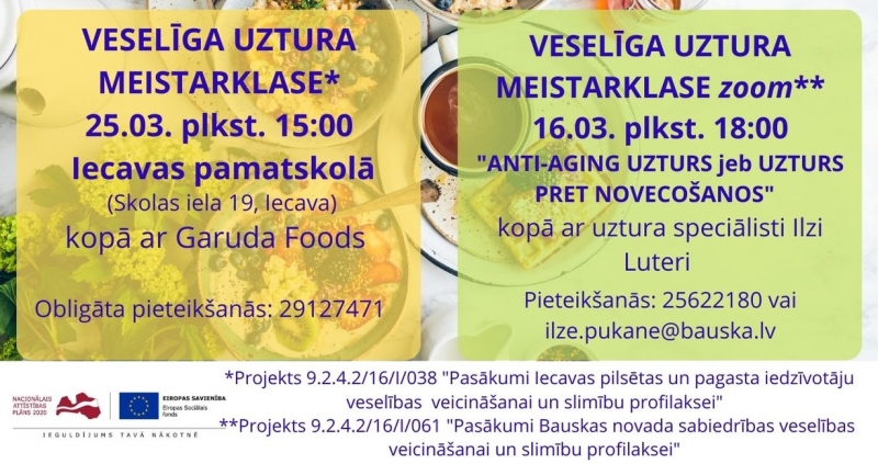 Veselīga uztura meistarklase