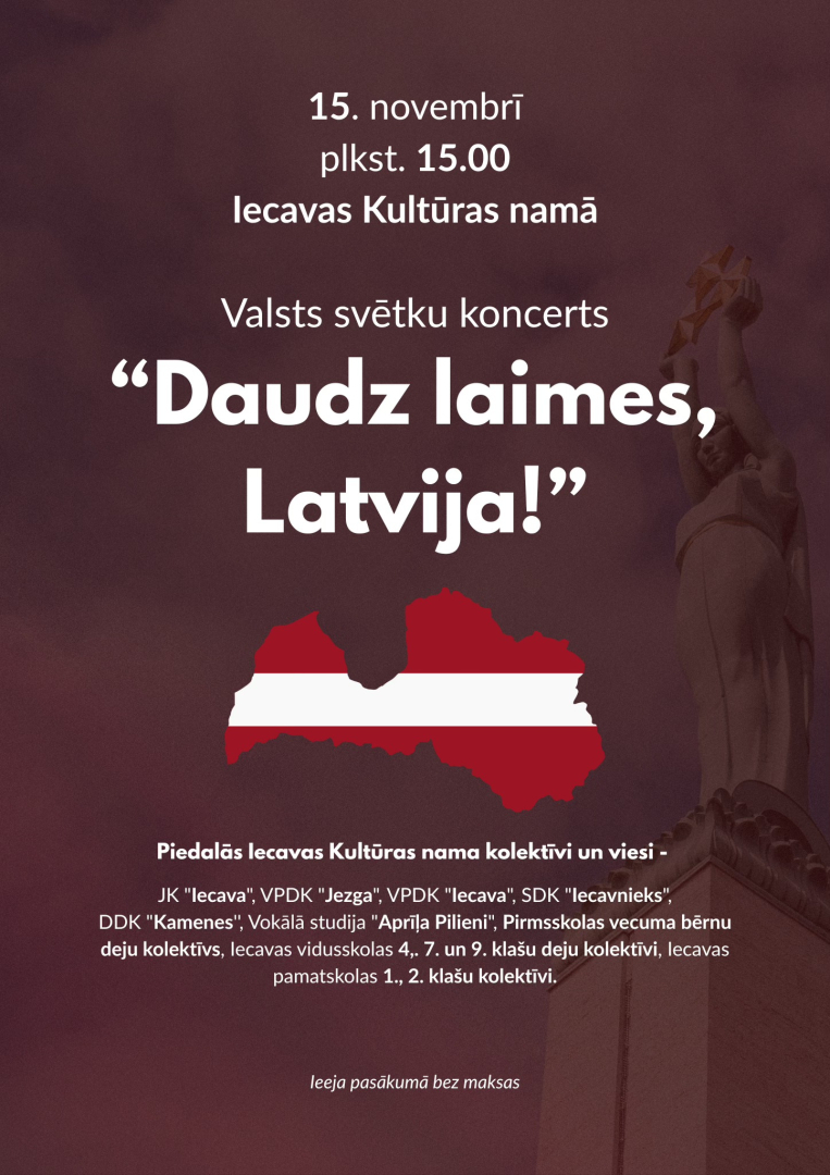 Daudz laimes, Latvija 15-11-2025