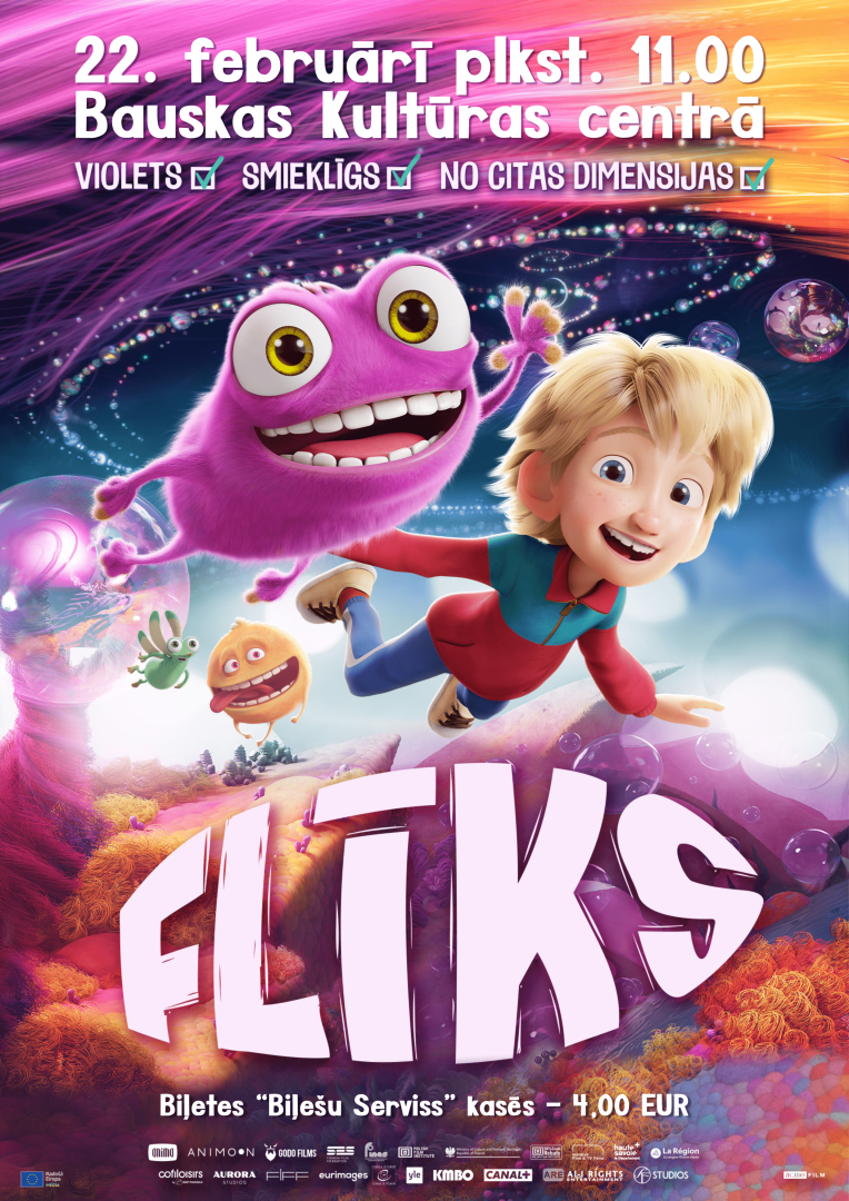 Animācijas filmas "Flīks" afiša