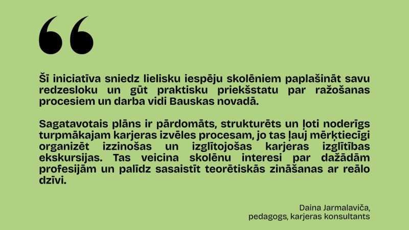 Pedagoga atsauksme par atvērtajām durvju dienām skolēniem