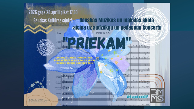 Audzēkņu un pedagogu koncerts “PRIEKAM”