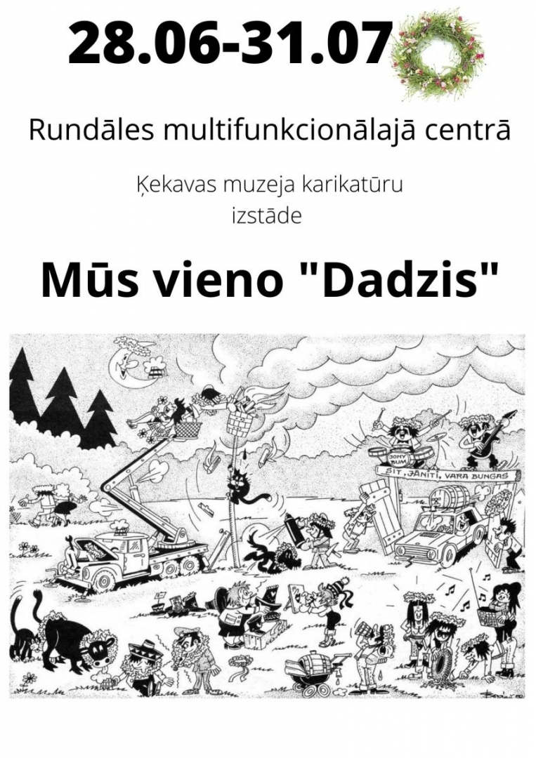 karikatūru izstāde „Mūs vieno "Dadzis""