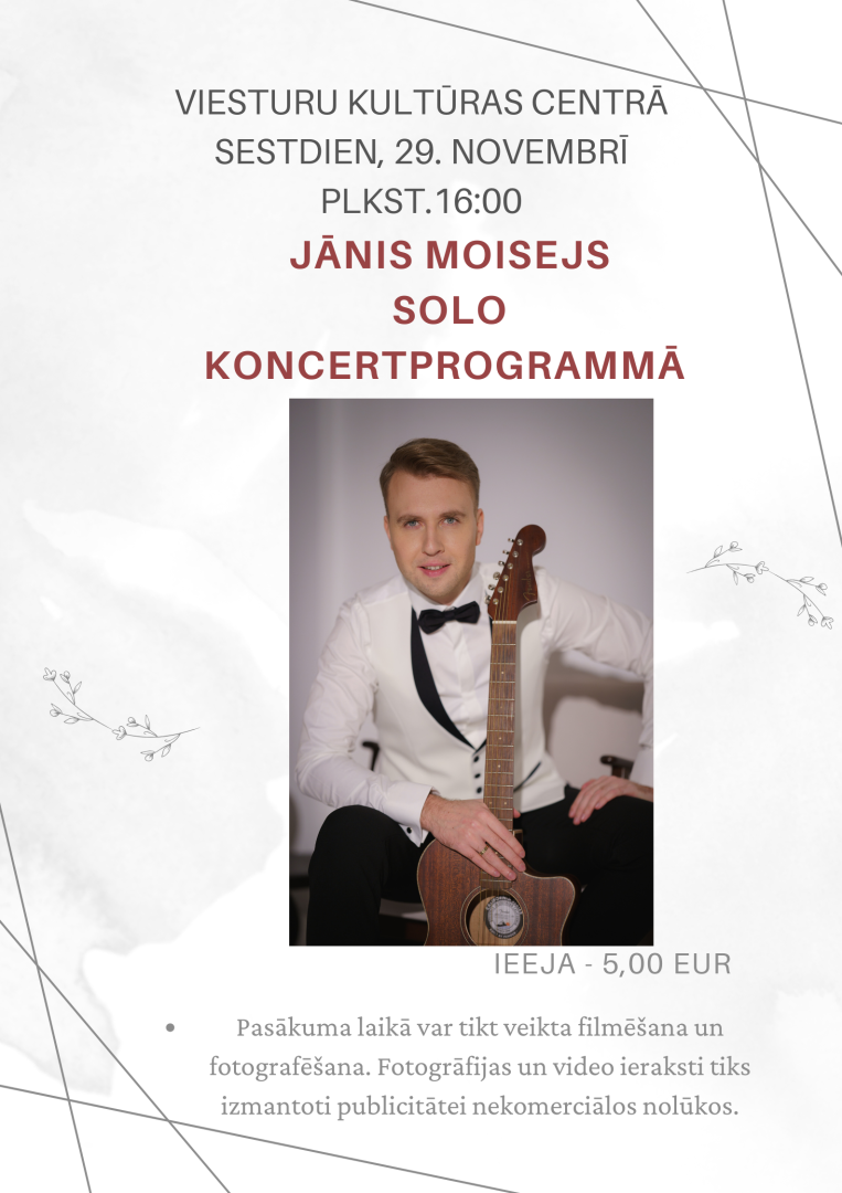 Jānis Moisejs koncerts