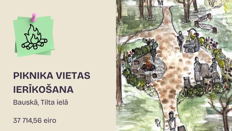 Piknika vieta Tilta ielā