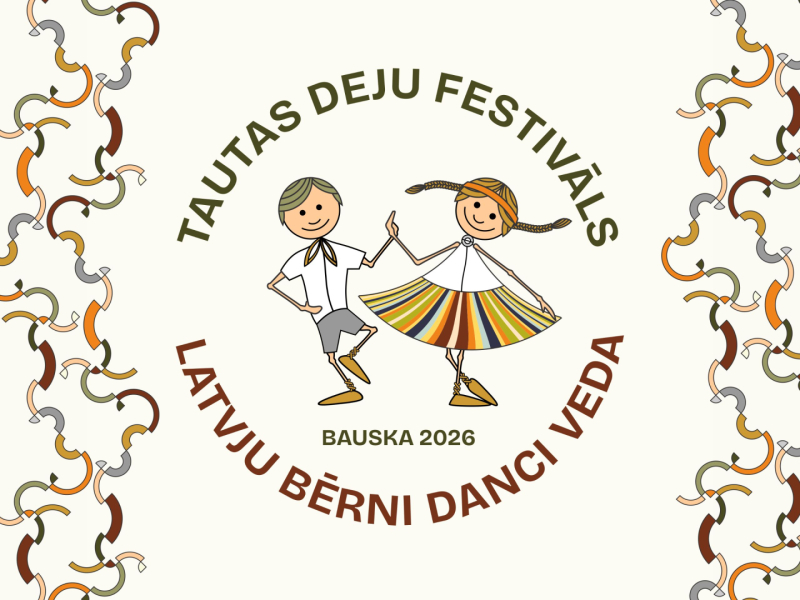 Latvju bērni danci veda logo