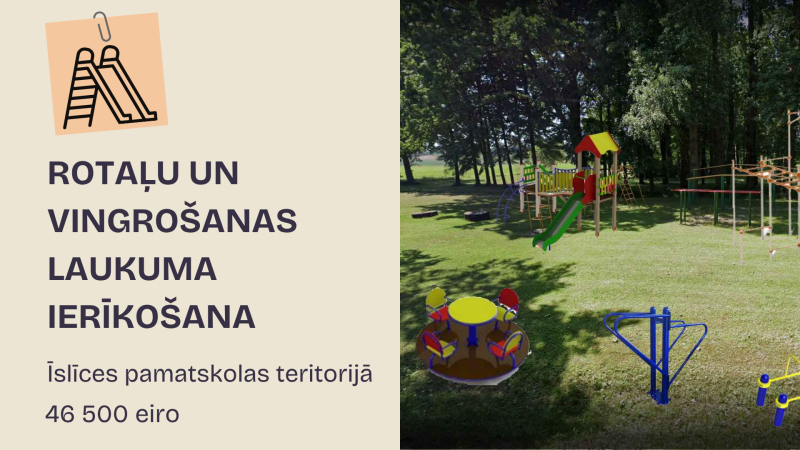 Rotaļu iekārtas īslīcē
