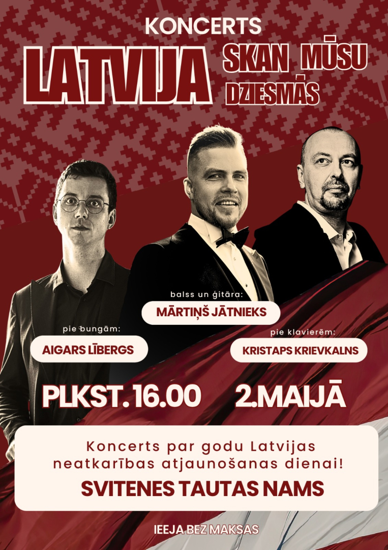 Koncerts par godu Latvijas neatkarības atjaunošanas dienai Svitenes tautas namā