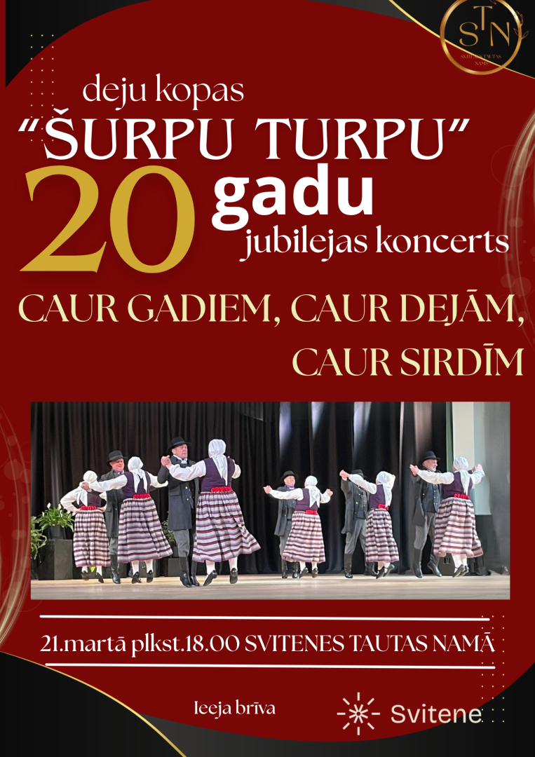 Deju kopas "Šurpu turpu" 20 gadu jubilejas koncerts