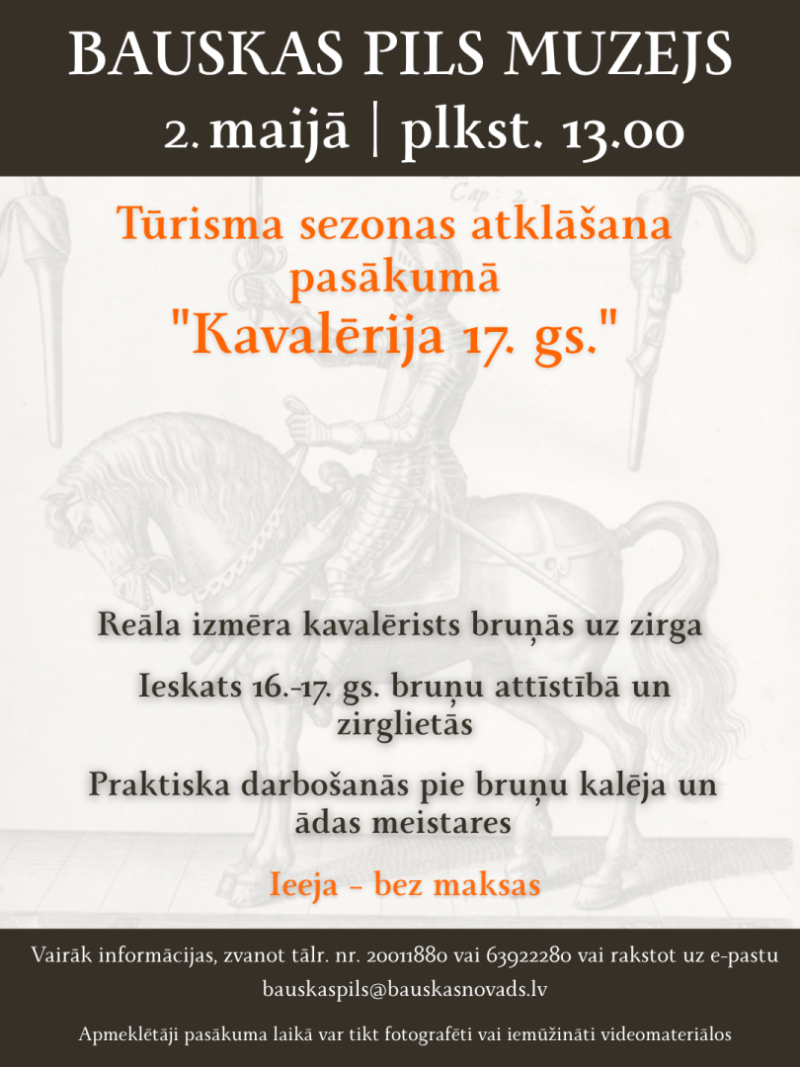 Bauskas pils tūrisma sezonas atklāšanas pasākums