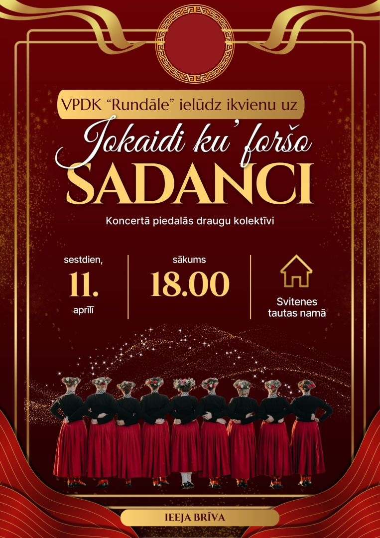 Vidējās paaudzes deju kolektīva Rundāle "Jokaidi ku' foršo SADANCIS"