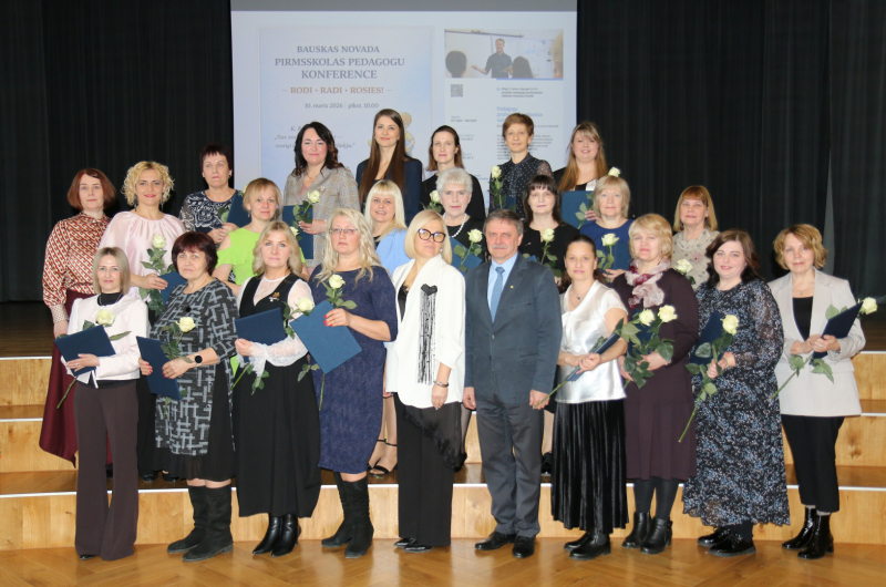 Pašvaldības Atzinības rakstus saņēma 21 Bauskas novada pirmsskolu darbinieks