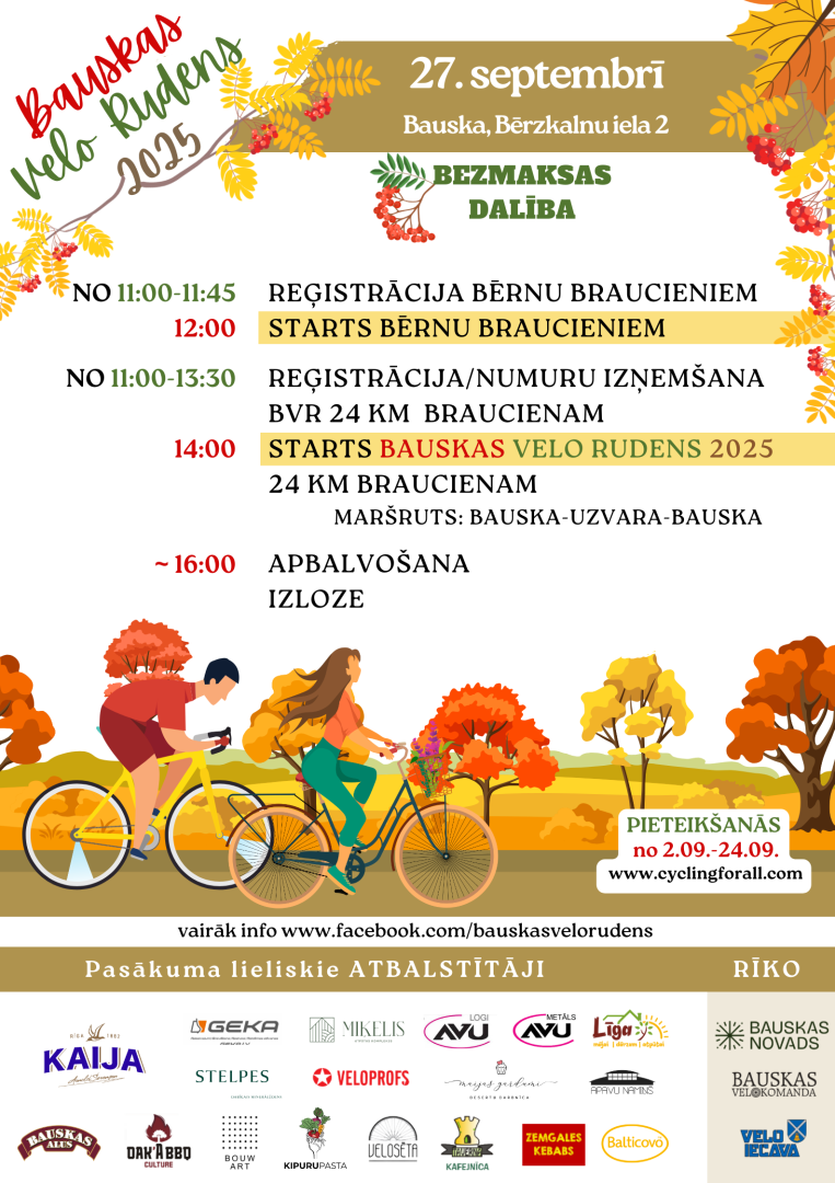 Bauskas velo rudens 27-09-2025