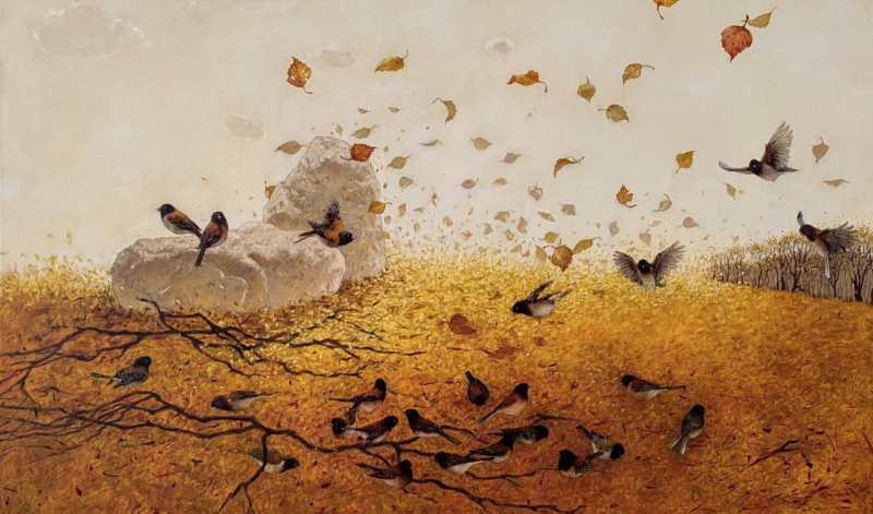 Tatyana Palchuk.Golden leafes fall. 2023.