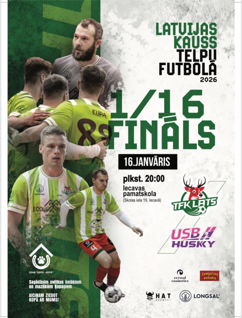 Latvijas kauss telpu futbolā 16-01