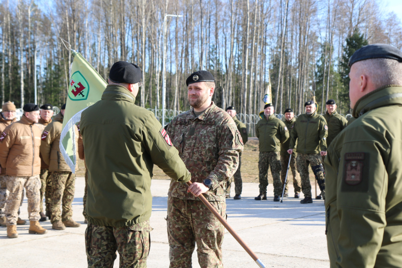Rotas standartu pārņem kapteinis Roberts Zariņš