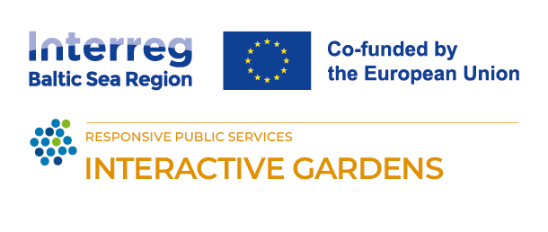 Interactive Gardens logo virkne