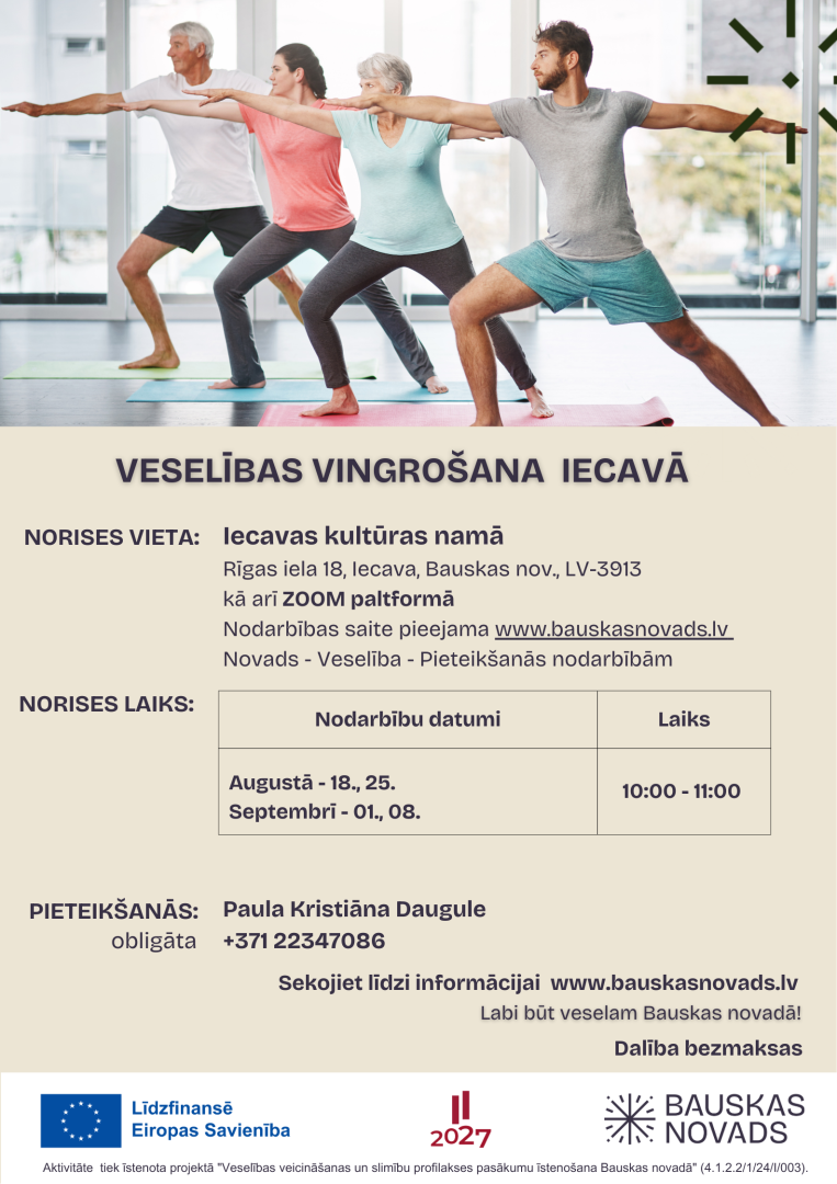 Veselības vingrošana Iecavā