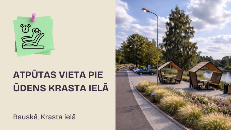 Atpūtas vieta pie ūdens Krasta ielā