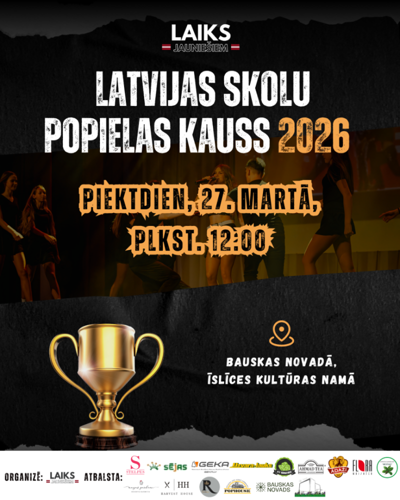 Latvijas skolu POPielas kauss 2026