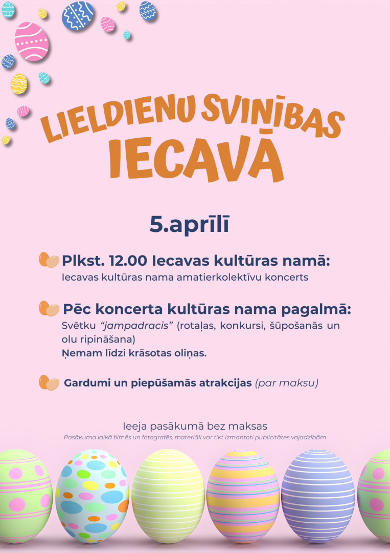 Lieldienas Iecavā 05-04-2026