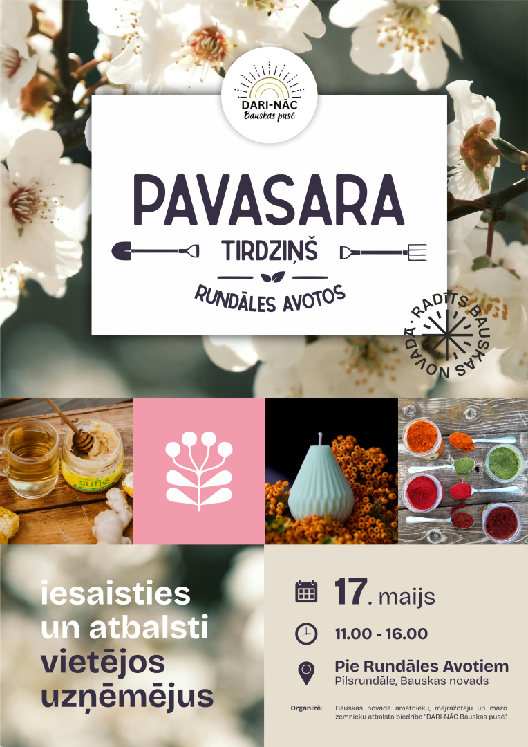 Pavasara tirdziņš pie Rundāles Avotiem