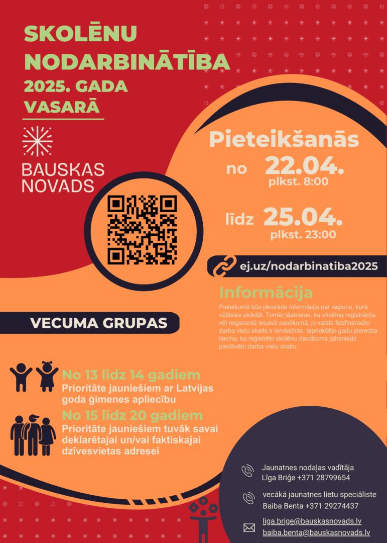 Nodarbinātības 2025 afiša