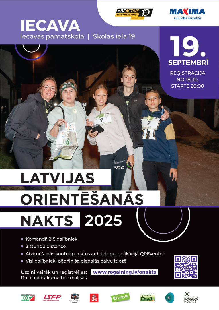 Latvijas orientēšanās nakts 19-09-2025