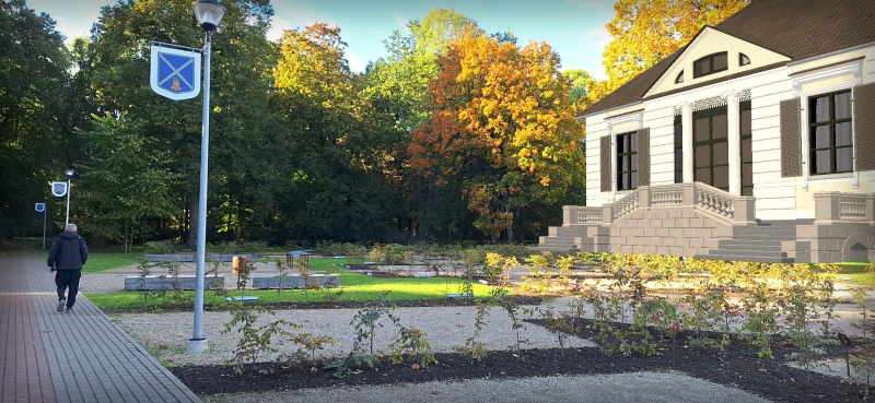 Iecavas pils lietotnē Bauska AR