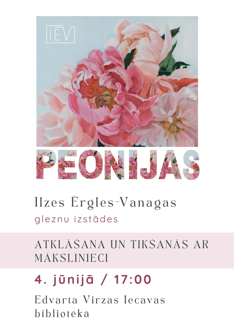 Izstādes ''Peonijas'' atklāšana
