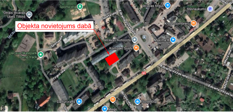 Stāvlaukums Iecavā, Rīgas ielā 23A