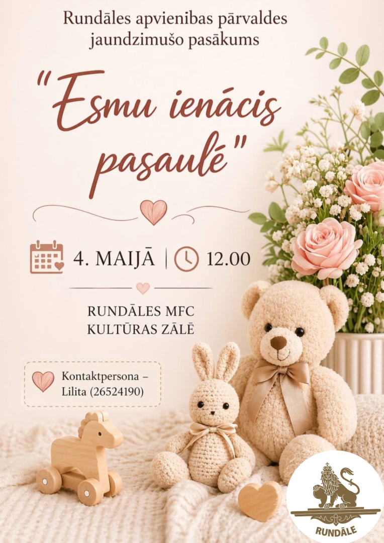 Rundāles apvienības pārvaldes jaundzimušo pasākums