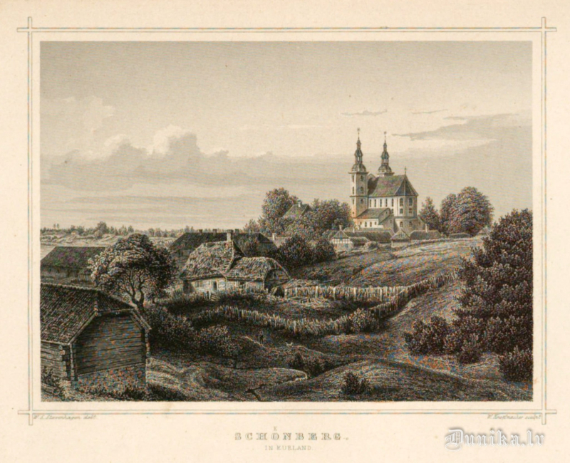 Skaistkalne ap 1860. gadu